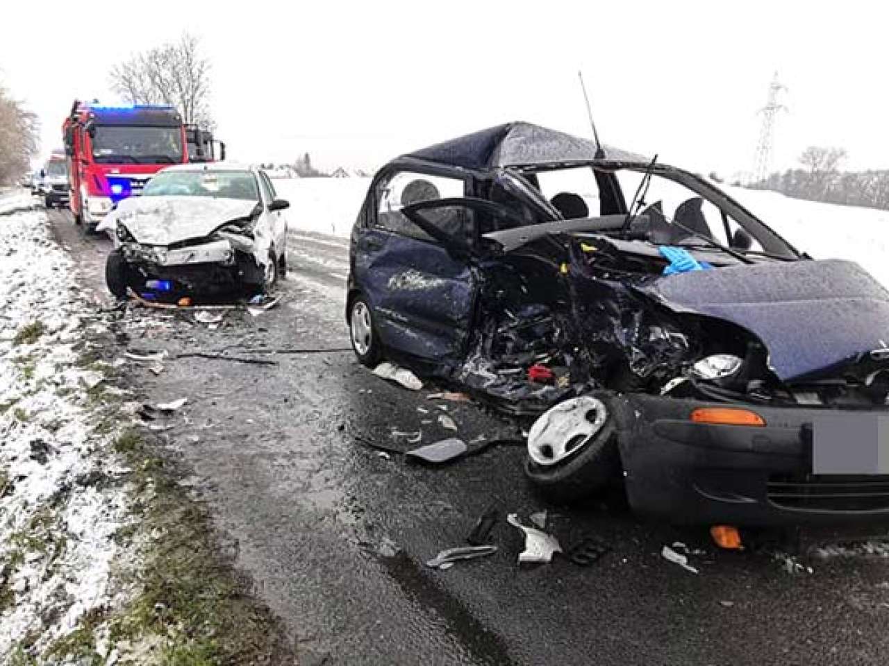 Wypadek na drodze do Dygowa, 38-letni kierowca nie żyje