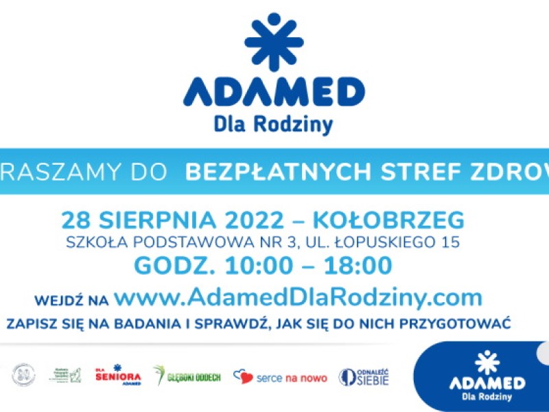 Kampania „Adamed Dla Rodziny” w Kołobrzegu  – bezpłatne badania i porady medyczne