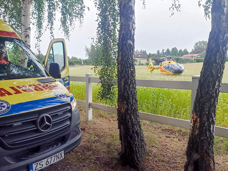 LPR lądował w Ząbrowie, niestety na pomoc było już za późno