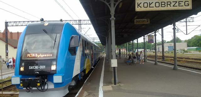 pociąg Kołobrzeg-Warszawa
